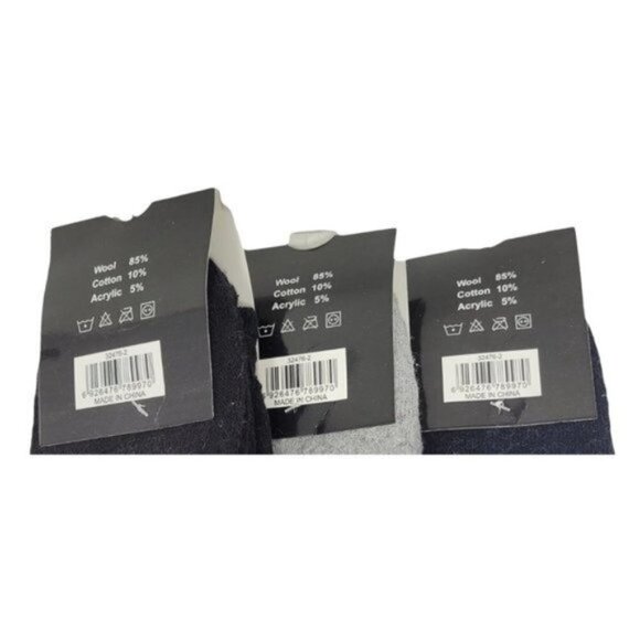 Men Winter Wool Socks Lamb Wool Warm Socks Argyle Pattern Size 10-13 12-PACK NWT - Picture 3 of 4